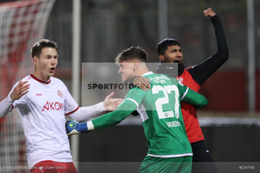 Jubel, Emotionen, Vincent Friedsam, FLYERALARM Arena, Würzburg, 27.09.2022, BFV, sport, action, Fussball, September 2022, Saison 2022/2023, Viertelfinale, Toto-Pokal, BFV-Verbandspokal, DJK, FWK, DJK Vilzing, FC Würzburger Kickers - Bild-ID: 2341140