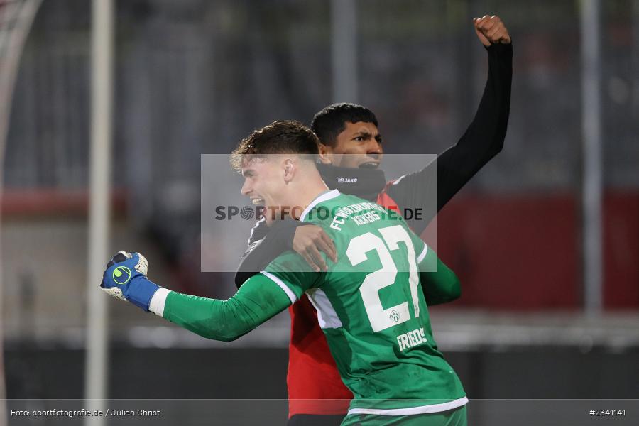Jubel, Emotionen, Vincent Friedsam, FLYERALARM Arena, Würzburg, 27.09.2022, BFV, sport, action, Fussball, September 2022, Saison 2022/2023, Viertelfinale, Toto-Pokal, BFV-Verbandspokal, DJK, FWK, DJK Vilzing, FC Würzburger Kickers - Bild-ID: 2341141