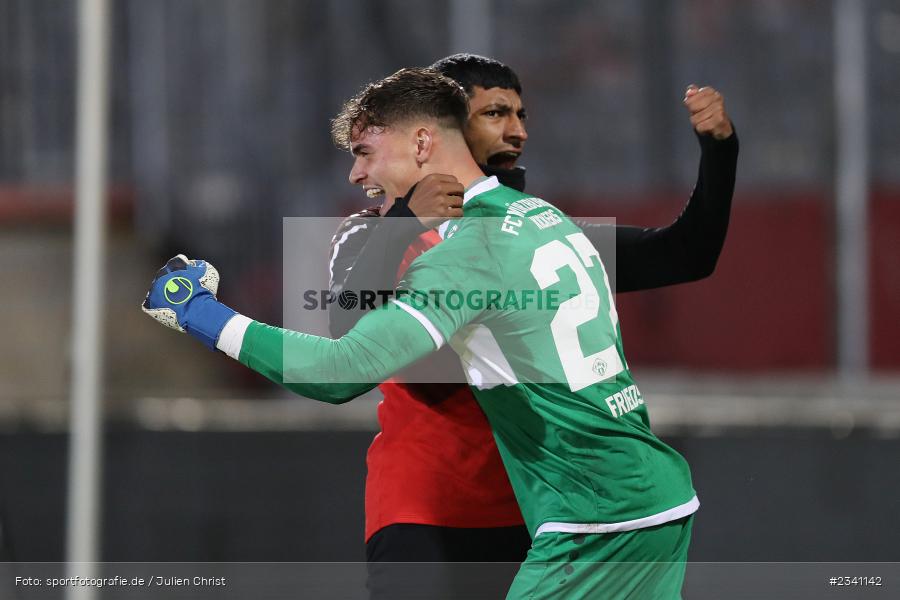 Jubel, Emotionen, Vincent Friedsam, FLYERALARM Arena, Würzburg, 27.09.2022, BFV, sport, action, Fussball, September 2022, Saison 2022/2023, Viertelfinale, Toto-Pokal, BFV-Verbandspokal, DJK, FWK, DJK Vilzing, FC Würzburger Kickers - Bild-ID: 2341142