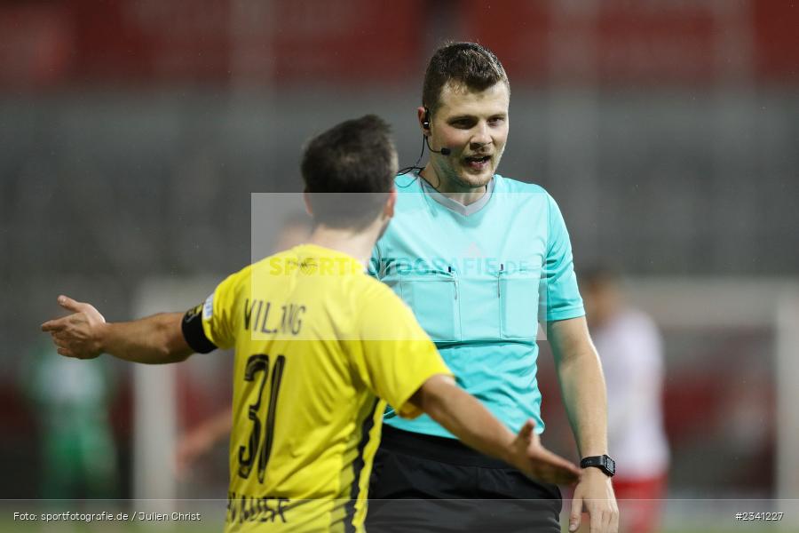 Elias Tiedeken, FLYERALARM Arena, Würzburg, 27.09.2022, BFV, sport, action, Fussball, September 2022, Saison 2022/2023, Viertelfinale, Toto-Pokal, BFV-Verbandspokal, DJK, FWK, DJK Vilzing, FC Würzburger Kickers - Bild-ID: 2341227