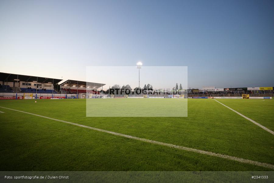 Flutlicht, Pitch, Stadion am Schönbusch, Aschaffenburg, 30.09.2022, BFV, sport, action, Fussball, September 2022, Saison 2022/2023, 14. Spieltag, Regionalliga Bayern, TGM, SVA, Türkgücü München, SV Viktoria Aschaffenburg - Bild-ID: 2341333