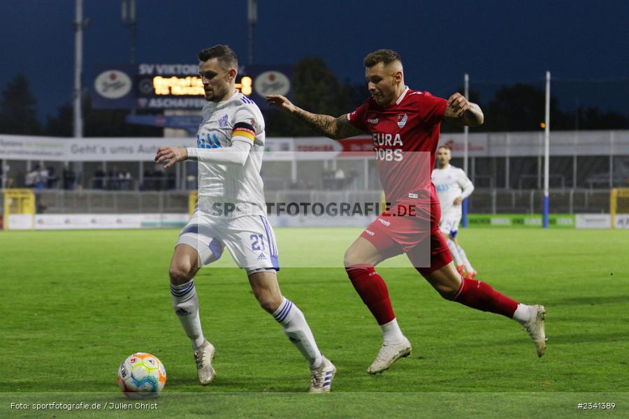 Daniel Cheron, Stadion am Schönbusch, Aschaffenburg, 30.09.2022, BFV, sport, action, Fussball, September 2022, Saison 2022/2023, 14. Spieltag, Regionalliga Bayern, TGM, SVA, Türkgücü München, SV Viktoria Aschaffenburg - Bild-ID: 2341389