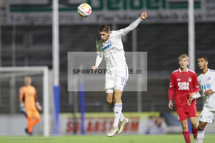 Veit Klement, Stadion am Schönbusch, Aschaffenburg, 30.09.2022, BFV, sport, action, Fussball, September 2022, Saison 2022/2023, 14. Spieltag, Regionalliga Bayern, TGM, SVA, Türkgücü München, SV Viktoria Aschaffenburg - Bild-ID: 2341403