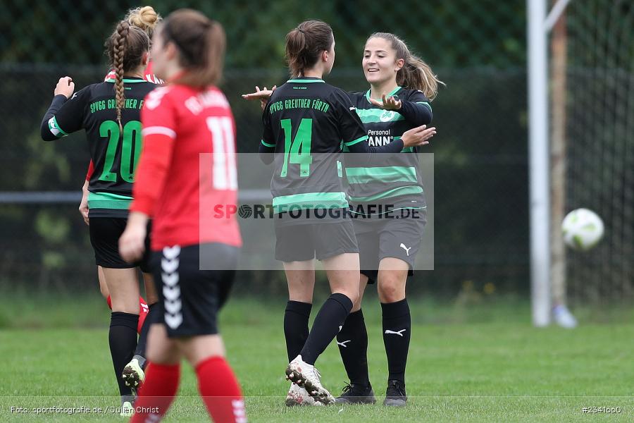 Aurora Tornaquindici, Sportgelände, Karsbach, 01.10.2022, BFV, sport, action, Fussball, Oktober 2022, Saison 2022/2023, 5. Spieltag, Frauen, Landesliga Nord, SGF, FCK, SpVgg Greuther Fürth, FC Karsbach - Bild-ID: 2341660