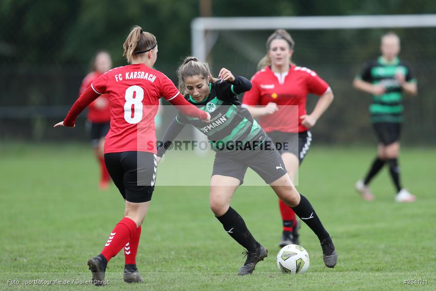Aurora Tornaquindici, Sportgelände, Karsbach, 01.10.2022, BFV, sport, action, Fussball, Oktober 2022, Saison 2022/2023, 5. Spieltag, Frauen, Landesliga Nord, SGF, FCK, SpVgg Greuther Fürth, FC Karsbach - Bild-ID: 2341711