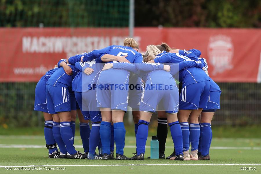 Mannschaftskreis, Soccergirl Sportpark, Würzburg, 02.10.2022, BFV, sport, action, Fussball, Oktober 2022, Saison 2022/2023, 5. Spieltag, Bezirksoberliga Frauen, DJK, FWK, DJK Schweinfurt, FC Würzburger Kickers II - Bild-ID: 2341765