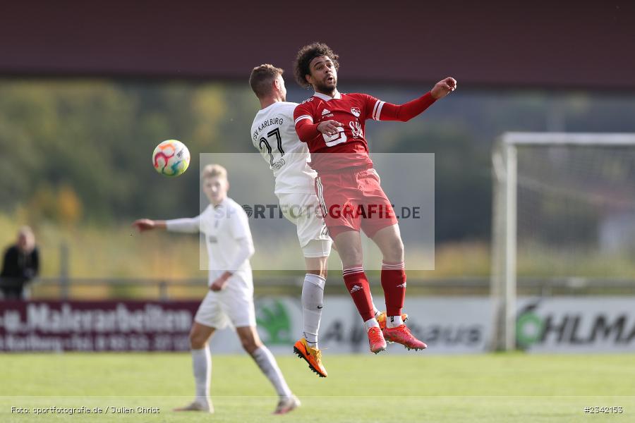 Tevin Mc Cullough, Sportgelände, Karlstadt, 03.10.2022, sport, action, BFV, Fussball, Oktober 2022, Saison 2022/2023, 15. Spieltag, Landesliga Nordwest, FCC, TSV, FC Coburg, TSV Karlburg - Bild-ID: 2342153