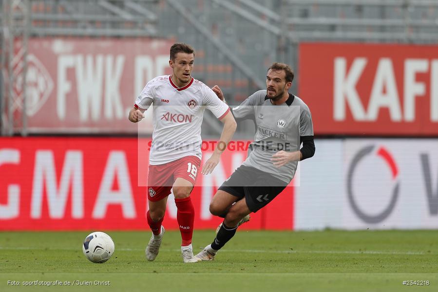 Maximilian Zaiser, FLYERALARM Arena, Würzburg, 03.10.2022, sport, action, BFV, Fussball, Oktober 2022, Saison 2022/2023, 15. Spieltag, Regionalliga Bayern, SVW, FWK, SV Wacker Burghausen, TSV Karlburg - Bild-ID: 2342218
