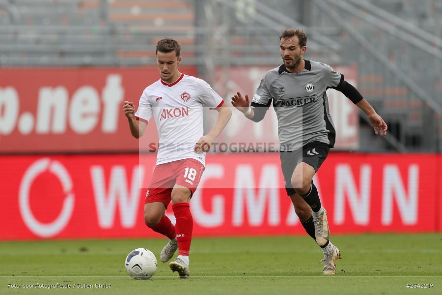 Maximilian Zaiser, FLYERALARM Arena, Würzburg, 03.10.2022, sport, action, BFV, Fussball, Oktober 2022, Saison 2022/2023, 15. Spieltag, Regionalliga Bayern, SVW, FWK, SV Wacker Burghausen, TSV Karlburg - Bild-ID: 2342219