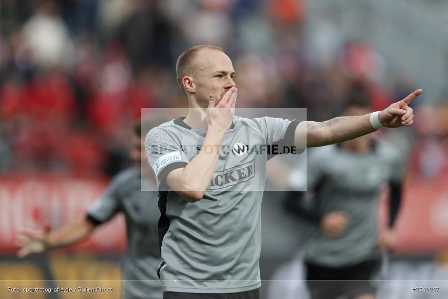 Torjubel, Thomas Winklbauer, FLYERALARM Arena, Würzburg, 03.10.2022, sport, action, BFV, Fussball, Oktober 2022, Saison 2022/2023, 15. Spieltag, Regionalliga Bayern, SVW, FWK, SV Wacker Burghausen, TSV Karlburg - Bild-ID: 2342227
