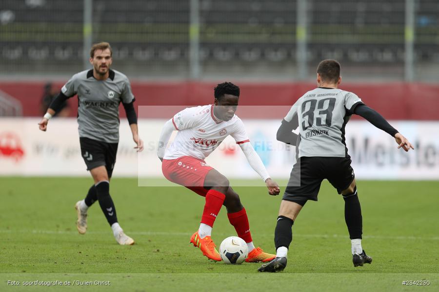 Benjika Caciel, FLYERALARM Arena, Würzburg, 03.10.2022, sport, action, BFV, Fussball, Oktober 2022, Saison 2022/2023, 15. Spieltag, Regionalliga Bayern, SVW, FWK, SV Wacker Burghausen, TSV Karlburg - Bild-ID: 2342230