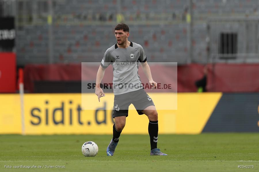 Viktor Miftaraj, FLYERALARM Arena, Würzburg, 03.10.2022, sport, action, BFV, Fussball, Oktober 2022, Saison 2022/2023, 15. Spieltag, Regionalliga Bayern, SVW, FWK, SV Wacker Burghausen, TSV Karlburg - Bild-ID: 2342273