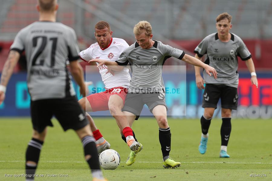 Benyas Solomon Junge-Abiol, FLYERALARM Arena, Würzburg, 03.10.2022, sport, action, BFV, Fussball, Oktober 2022, Saison 2022/2023, 15. Spieltag, Regionalliga Bayern, SVW, FWK, SV Wacker Burghausen, TSV Karlburg - Bild-ID: 2342274