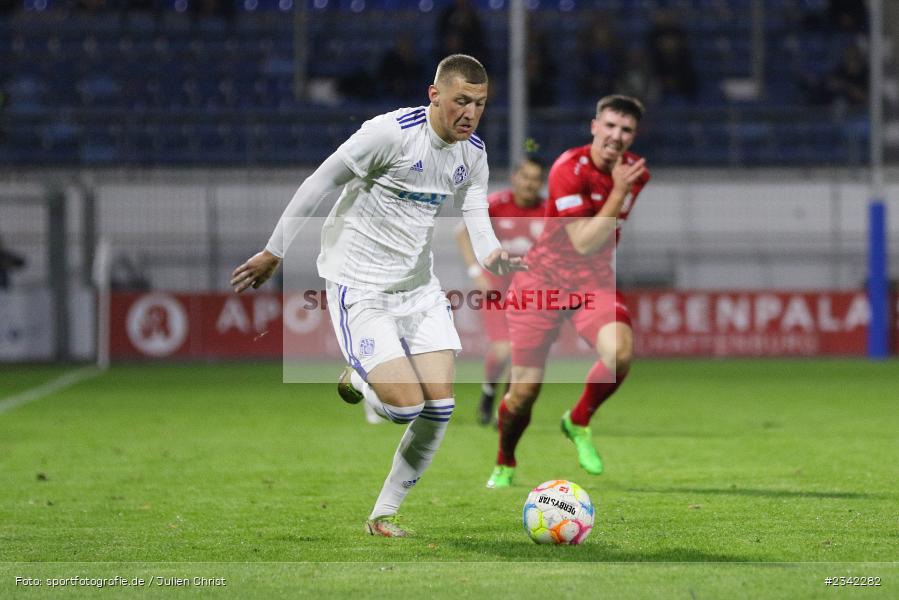 Niklas Meyer, Stadion am Schönbusch, Aschaffenburg, 07.10.2022, sport, action, BFV, Fussball, Oktober 2022, Saison 2022/2023, Spiel-Nr. 152, 16. Spieltag, Regionalliga Bayern, TSV, SVA, TSV Rain/Lech, SV Viktoria Aschaffenburg - Bild-ID: 2342282