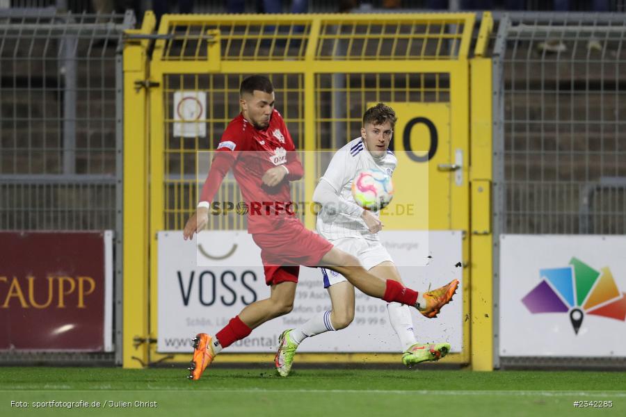 Benedict Laverty, Stadion am Schönbusch, Aschaffenburg, 07.10.2022, sport, action, BFV, Fussball, Oktober 2022, Saison 2022/2023, Spiel-Nr. 152, 16. Spieltag, Regionalliga Bayern, TSV, SVA, TSV Rain/Lech, SV Viktoria Aschaffenburg - Bild-ID: 2342285