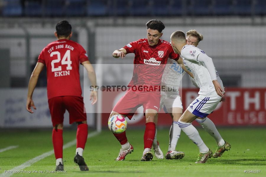 Daniel Gerstmayer, Stadion am Schönbusch, Aschaffenburg, 07.10.2022, sport, action, BFV, Fussball, Oktober 2022, Saison 2022/2023, Spiel-Nr. 152, 16. Spieltag, Regionalliga Bayern, TSV, SVA, TSV Rain/Lech, SV Viktoria Aschaffenburg - Bild-ID: 2342287