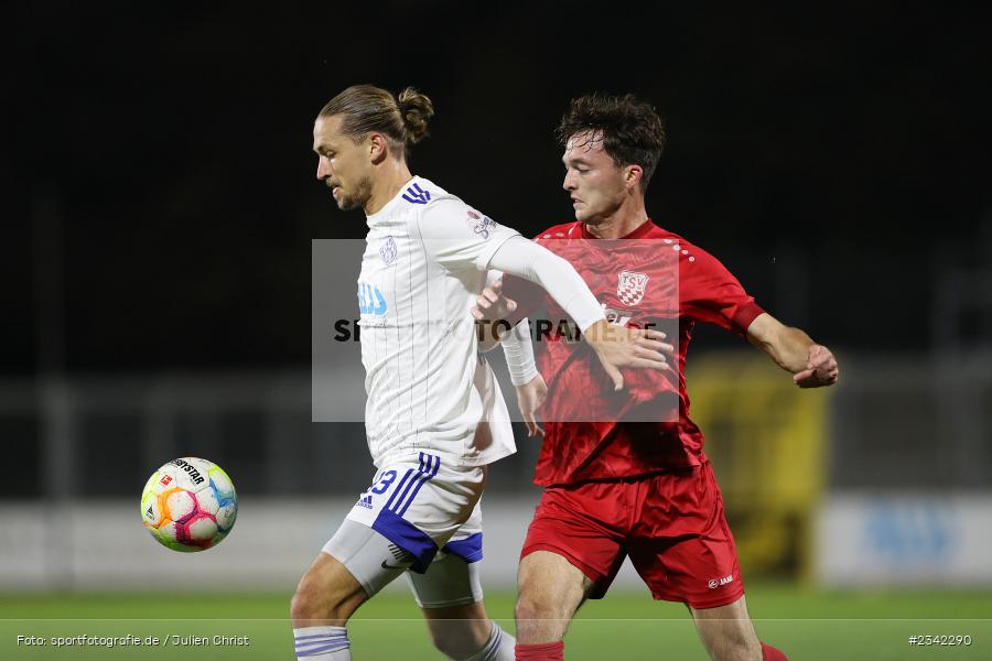 Nicolas Hebisch, Stadion am Schönbusch, Aschaffenburg, 07.10.2022, sport, action, BFV, Fussball, Oktober 2022, Saison 2022/2023, Spiel-Nr. 152, 16. Spieltag, Regionalliga Bayern, TSV, SVA, TSV Rain/Lech, SV Viktoria Aschaffenburg - Bild-ID: 2342290