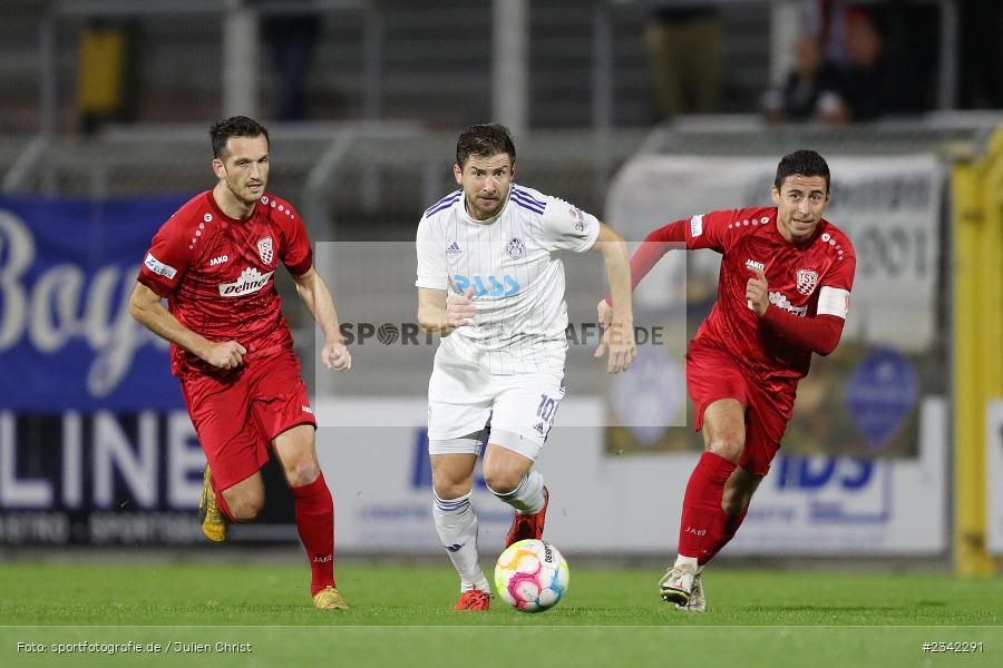 Benjamin Baier, Stadion am Schönbusch, Aschaffenburg, 07.10.2022, sport, action, BFV, Fussball, Oktober 2022, Saison 2022/2023, Spiel-Nr. 152, 16. Spieltag, Regionalliga Bayern, TSV, SVA, TSV Rain/Lech, SV Viktoria Aschaffenburg - Bild-ID: 2342291