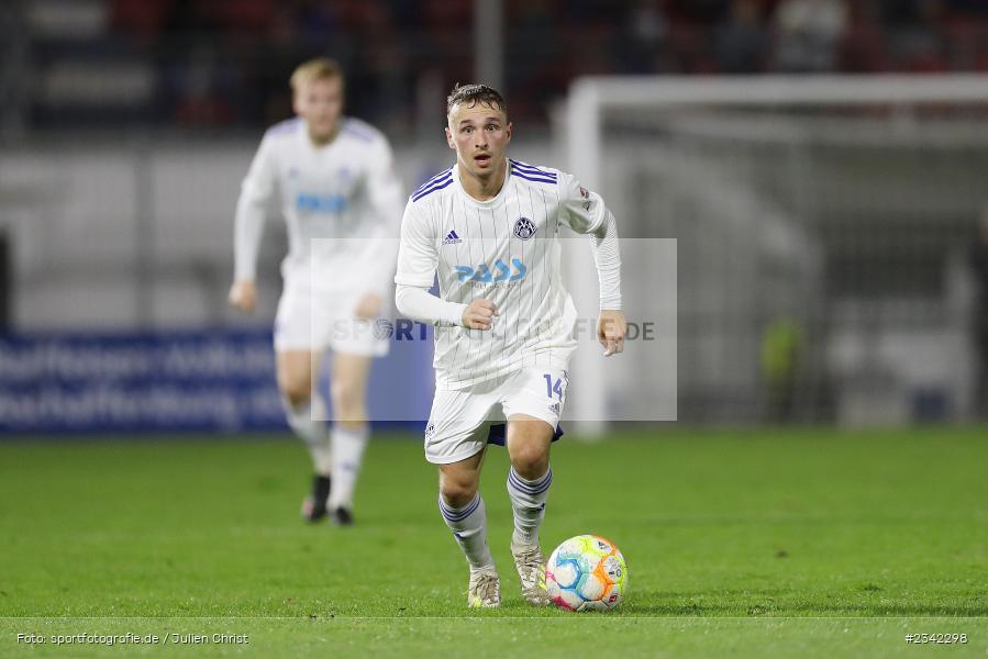 Alexandru Paraschiv, Stadion am Schönbusch, Aschaffenburg, 07.10.2022, sport, action, BFV, Fussball, Oktober 2022, Saison 2022/2023, Spiel-Nr. 152, 16. Spieltag, Regionalliga Bayern, TSV, SVA, TSV Rain/Lech, SV Viktoria Aschaffenburg - Bild-ID: 2342298
