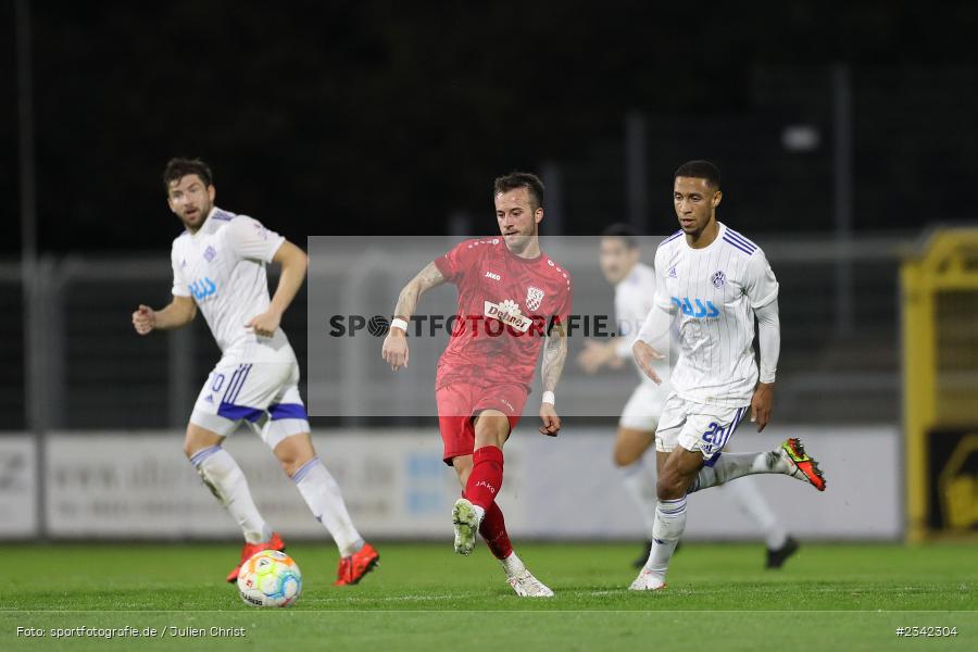 Angelo Mayer, Stadion am Schönbusch, Aschaffenburg, 07.10.2022, sport, action, BFV, Fussball, Oktober 2022, Saison 2022/2023, Spiel-Nr. 152, 16. Spieltag, Regionalliga Bayern, TSV, SVA, TSV Rain/Lech, SV Viktoria Aschaffenburg - Bild-ID: 2342304