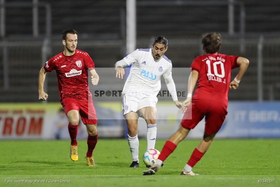 Hamza Boutakhrit, Stadion am Schönbusch, Aschaffenburg, 07.10.2022, sport, action, BFV, Fussball, Oktober 2022, Saison 2022/2023, Spiel-Nr. 152, 16. Spieltag, Regionalliga Bayern, TSV, SVA, TSV Rain/Lech, SV Viktoria Aschaffenburg - Bild-ID: 2342317