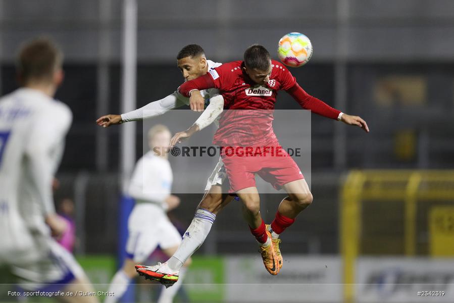 Leo Benz, Stadion am Schönbusch, Aschaffenburg, 07.10.2022, sport, action, BFV, Fussball, Oktober 2022, Saison 2022/2023, Spiel-Nr. 152, 16. Spieltag, Regionalliga Bayern, TSV, SVA, TSV Rain/Lech, SV Viktoria Aschaffenburg - Bild-ID: 2342319