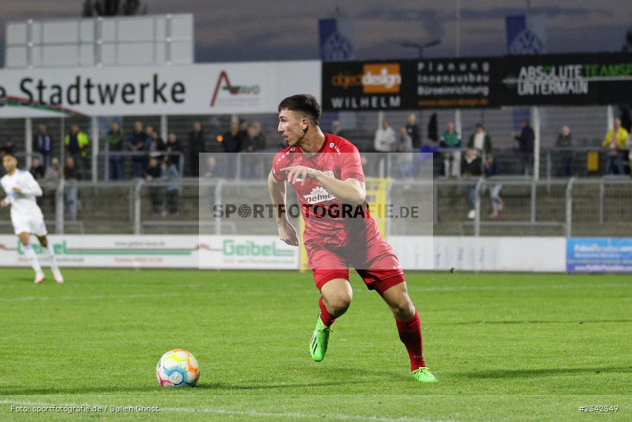 Altin Maxhuni, Stadion am Schönbusch, Aschaffenburg, 07.10.2022, sport, action, BFV, Fussball, Oktober 2022, Saison 2022/2023, Spiel-Nr. 152, 16. Spieltag, Regionalliga Bayern, TSV, SVA, TSV Rain/Lech, SV Viktoria Aschaffenburg - Bild-ID: 2342349