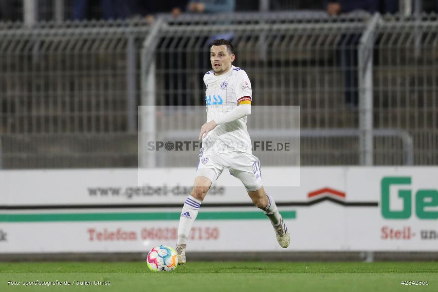 Daniel Cheron, Stadion am Schönbusch, Aschaffenburg, 07.10.2022, sport, action, BFV, Fussball, Oktober 2022, Saison 2022/2023, Spiel-Nr. 152, 16. Spieltag, Regionalliga Bayern, TSV, SVA, TSV Rain/Lech, SV Viktoria Aschaffenburg - Bild-ID: 2342366