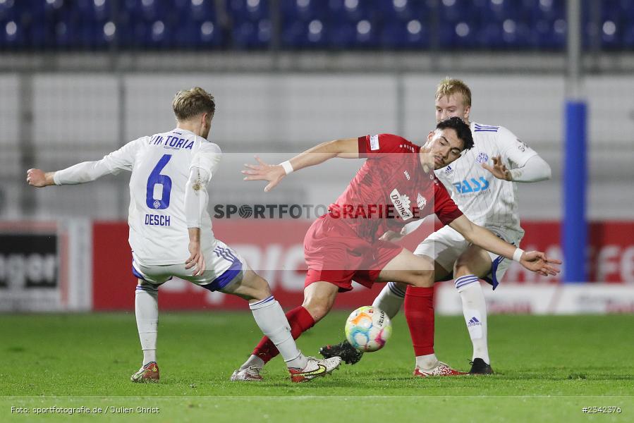 Daniel Gerstmayer, Stadion am Schönbusch, Aschaffenburg, 07.10.2022, sport, action, BFV, Fussball, Oktober 2022, Saison 2022/2023, Spiel-Nr. 152, 16. Spieltag, Regionalliga Bayern, TSV, SVA, TSV Rain/Lech, SV Viktoria Aschaffenburg - Bild-ID: 2342376