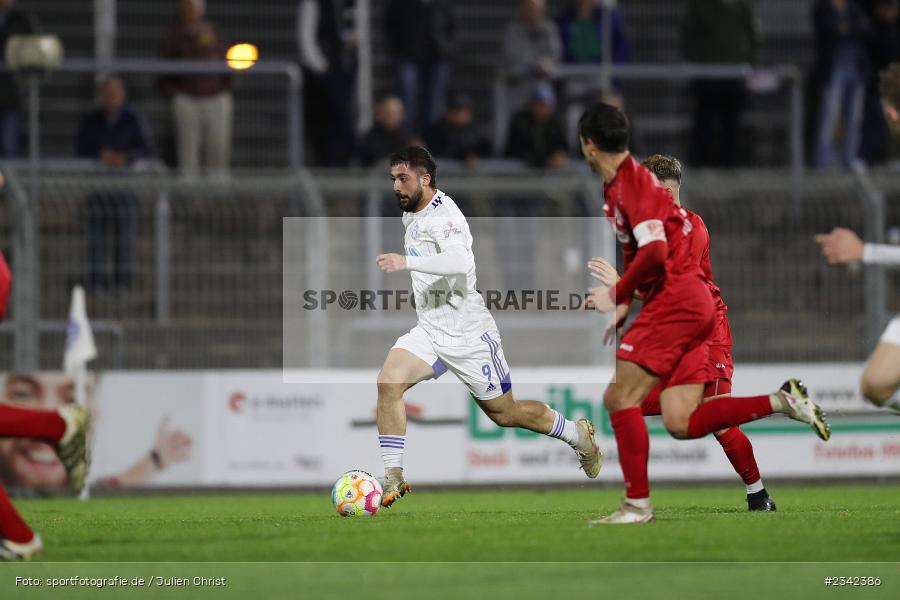 Clay Verkaj, Stadion am Schönbusch, Aschaffenburg, 07.10.2022, sport, action, BFV, Fussball, Oktober 2022, Saison 2022/2023, Spiel-Nr. 152, 16. Spieltag, Regionalliga Bayern, TSV, SVA, TSV Rain/Lech, SV Viktoria Aschaffenburg - Bild-ID: 2342386