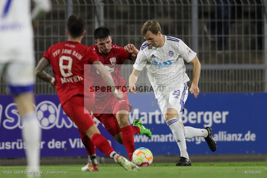 Tom Schulz, Stadion am Schönbusch, Aschaffenburg, 07.10.2022, sport, action, BFV, Fussball, Oktober 2022, Saison 2022/2023, Spiel-Nr. 152, 16. Spieltag, Regionalliga Bayern, TSV, SVA, TSV Rain/Lech, SV Viktoria Aschaffenburg - Bild-ID: 2342390