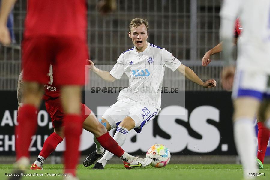 Tom Schulz, Stadion am Schönbusch, Aschaffenburg, 07.10.2022, sport, action, BFV, Fussball, Oktober 2022, Saison 2022/2023, Spiel-Nr. 152, 16. Spieltag, Regionalliga Bayern, TSV, SVA, TSV Rain/Lech, SV Viktoria Aschaffenburg - Bild-ID: 2342391