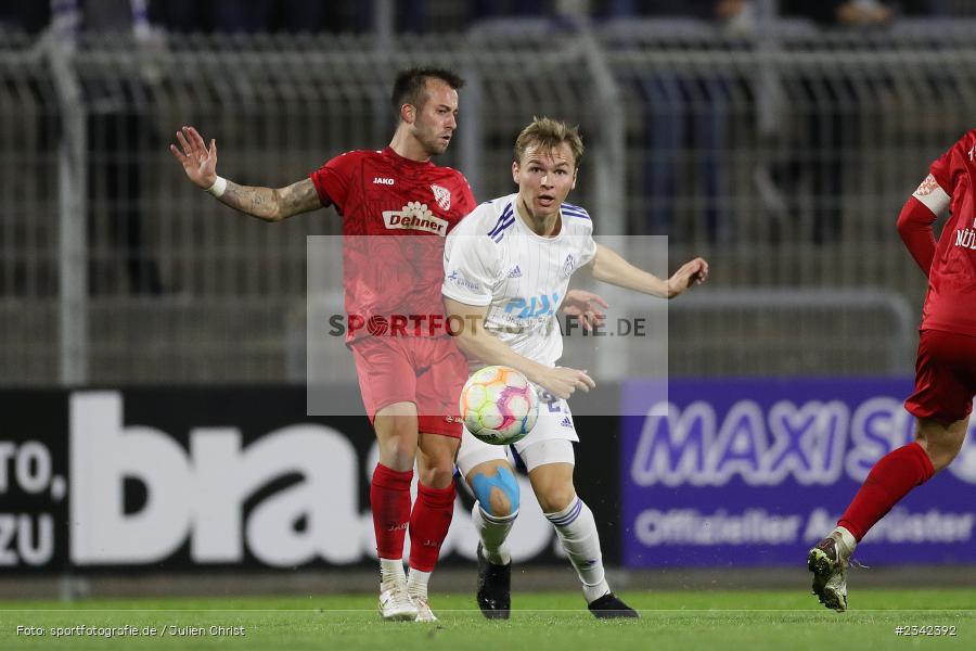 Tom Schulz, Stadion am Schönbusch, Aschaffenburg, 07.10.2022, sport, action, BFV, Fussball, Oktober 2022, Saison 2022/2023, Spiel-Nr. 152, 16. Spieltag, Regionalliga Bayern, TSV, SVA, TSV Rain/Lech, SV Viktoria Aschaffenburg - Bild-ID: 2342392