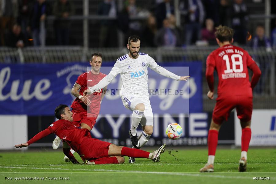 Marco Fritscher, Stadion am Schönbusch, Aschaffenburg, 07.10.2022, sport, action, BFV, Fussball, Oktober 2022, Saison 2022/2023, Spiel-Nr. 152, 16. Spieltag, Regionalliga Bayern, TSV, SVA, TSV Rain/Lech, SV Viktoria Aschaffenburg - Bild-ID: 2342398