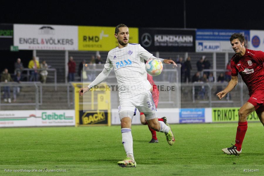 Nicolas Hebisch, Stadion am Schönbusch, Aschaffenburg, 07.10.2022, sport, action, BFV, Fussball, Oktober 2022, Saison 2022/2023, Spiel-Nr. 152, 16. Spieltag, Regionalliga Bayern, TSV, SVA, TSV Rain/Lech, SV Viktoria Aschaffenburg - Bild-ID: 2342411