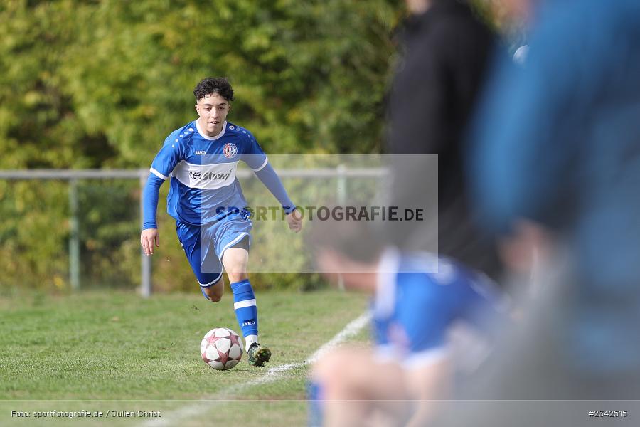 Felix Hegel, Sportgelände, Lohr-Halsbach, 08.10.2022, sport, action, BFV, Fussball, Oktober 2022, Saison 2022/2023, 12. Spieltag, FCT, FCWH, Kreisklasse Würzburg, FC 1920 Thüngen, FC Wiesenfeld-Halsbach - Bild-ID: 2342515
