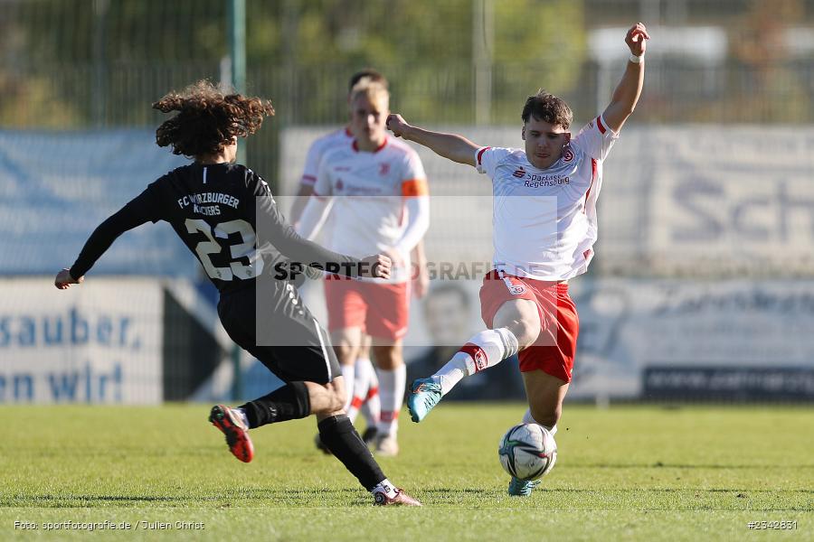 Lukas Rupp, KRE Sportpark, Würzburg, 09.10.2022, sport, action, BFV, Fussball, Oktober 2022, Saison 2022/2023, SSV, FWK, A-Junioren, U19 Bayernliga, SSV Jahn Regensburg, FC Würzburger Kickers - Bild-ID: 2342831