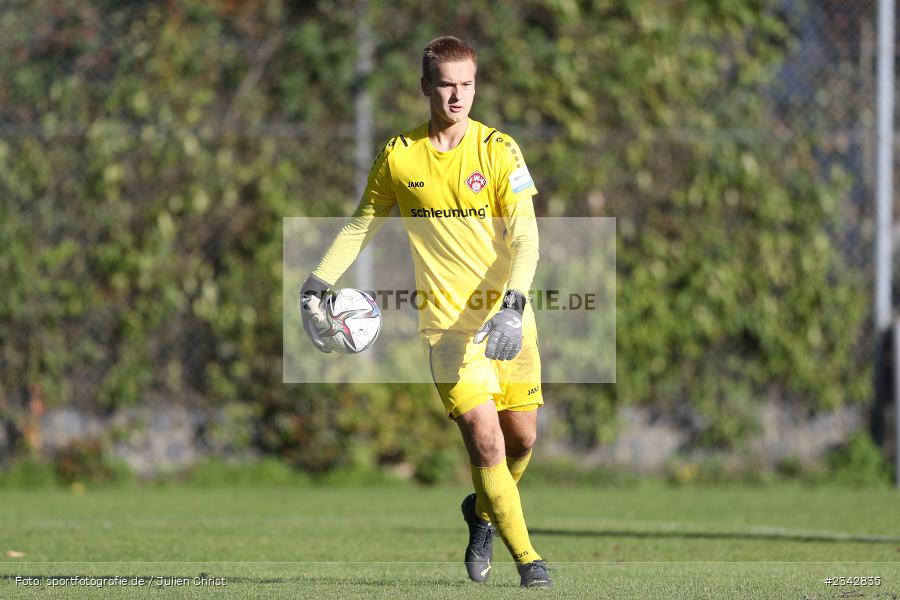 Leon Walch, KRE Sportpark, Würzburg, 09.10.2022, sport, action, BFV, Fussball, Oktober 2022, Saison 2022/2023, SSV, FWK, A-Junioren, U19 Bayernliga, SSV Jahn Regensburg, FC Würzburger Kickers - Bild-ID: 2342835