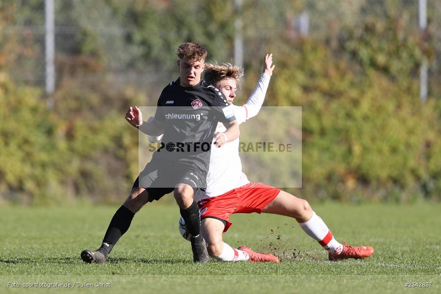 Dennis Deppner, KRE Sportpark, Würzburg, 09.10.2022, sport, action, BFV, Fussball, Oktober 2022, Saison 2022/2023, SSV, FWK, A-Junioren, U19 Bayernliga, SSV Jahn Regensburg, FC Würzburger Kickers - Bild-ID: 2342837