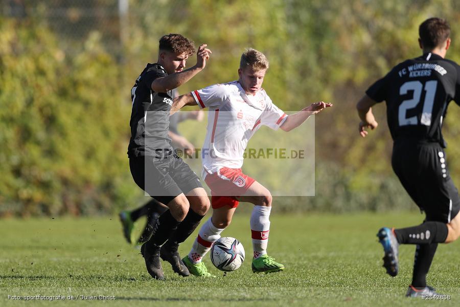 Dennis Deppner, KRE Sportpark, Würzburg, 09.10.2022, sport, action, BFV, Fussball, Oktober 2022, Saison 2022/2023, SSV, FWK, A-Junioren, U19 Bayernliga, SSV Jahn Regensburg, FC Würzburger Kickers - Bild-ID: 2342838