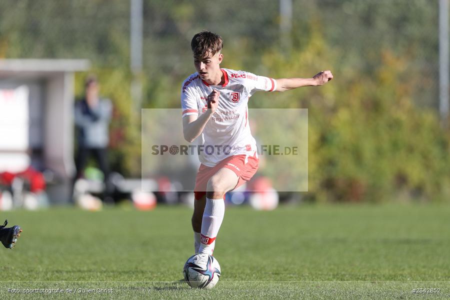Johannes Rehwald, KRE Sportpark, Würzburg, 09.10.2022, sport, action, BFV, Fussball, Oktober 2022, Saison 2022/2023, SSV, FWK, A-Junioren, U19 Bayernliga, SSV Jahn Regensburg, FC Würzburger Kickers - Bild-ID: 2342852