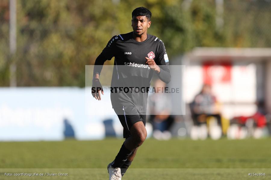 Geremi Perera, KRE Sportpark, Würzburg, 09.10.2022, sport, action, BFV, Fussball, Oktober 2022, Saison 2022/2023, SSV, FWK, A-Junioren, U19 Bayernliga, SSV Jahn Regensburg, FC Würzburger Kickers - Bild-ID: 2342858