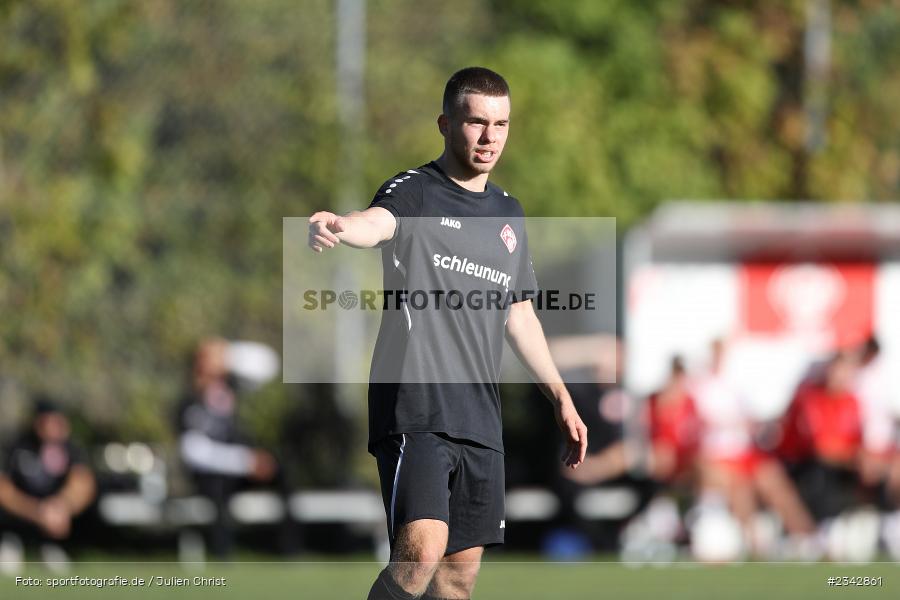 Egor Zelenskiy, KRE Sportpark, Würzburg, 09.10.2022, sport, action, BFV, Fussball, Oktober 2022, Saison 2022/2023, SSV, FWK, A-Junioren, U19 Bayernliga, SSV Jahn Regensburg, FC Würzburger Kickers - Bild-ID: 2342861