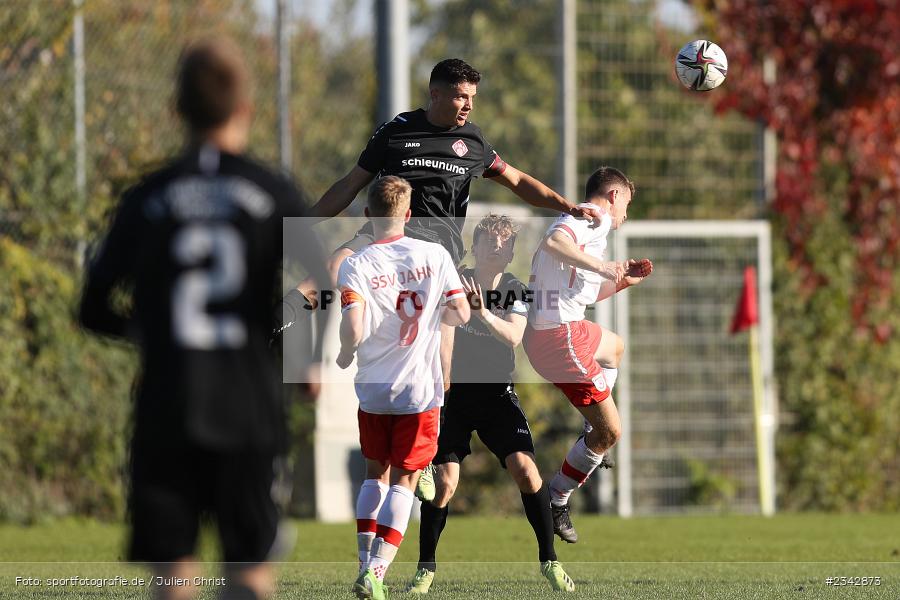 Marcel Fischer, KRE Sportpark, Würzburg, 09.10.2022, sport, action, BFV, Fussball, Oktober 2022, Saison 2022/2023, SSV, FWK, A-Junioren, U19 Bayernliga, SSV Jahn Regensburg, FC Würzburger Kickers - Bild-ID: 2342873