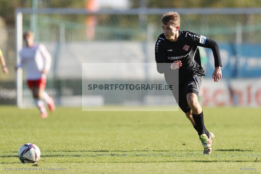 Marcelo Operskalski, KRE Sportpark, Würzburg, 09.10.2022, sport, action, BFV, Fussball, Oktober 2022, Saison 2022/2023, SSV, FWK, A-Junioren, U19 Bayernliga, SSV Jahn Regensburg, FC Würzburger Kickers - Bild-ID: 2342886