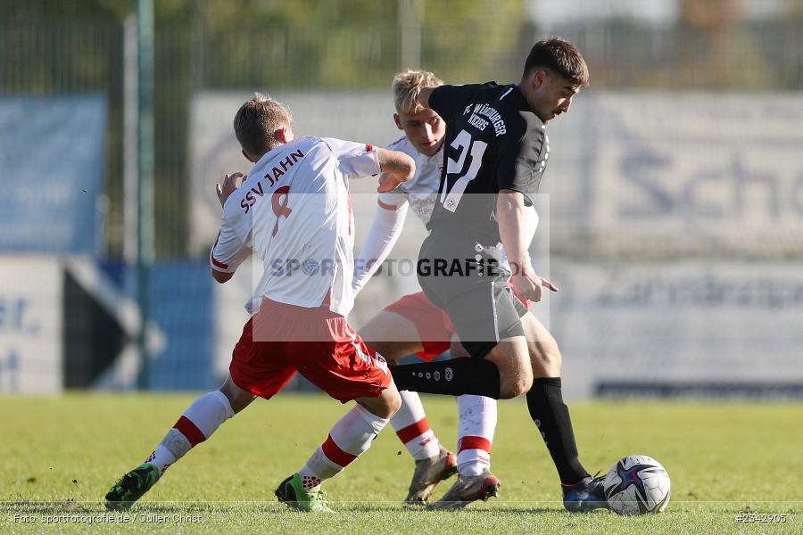Samuel Röthlein, KRE Sportpark, Würzburg, 09.10.2022, sport, action, BFV, Fussball, Oktober 2022, Saison 2022/2023, SSV, FWK, A-Junioren, U19 Bayernliga, SSV Jahn Regensburg, FC Würzburger Kickers - Bild-ID: 2342905