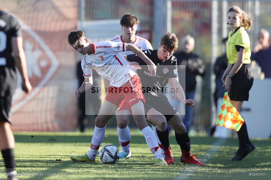 Johannes Rehwald, KRE Sportpark, Würzburg, 09.10.2022, sport, action, BFV, Fussball, Oktober 2022, Saison 2022/2023, SSV, FWK, A-Junioren, U19 Bayernliga, SSV Jahn Regensburg, FC Würzburger Kickers - Bild-ID: 2342921