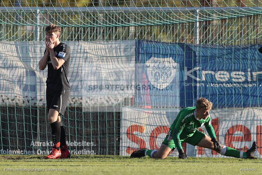 Felix Schmitt, KRE Sportpark, Würzburg, 09.10.2022, sport, action, BFV, Fussball, Oktober 2022, Saison 2022/2023, SSV, FWK, A-Junioren, U19 Bayernliga, SSV Jahn Regensburg, FC Würzburger Kickers - Bild-ID: 2342930