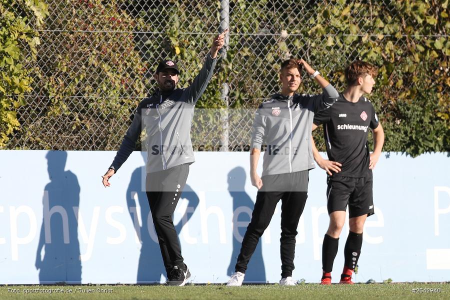 Salvatore D`Andrea, KRE Sportpark, Würzburg, 09.10.2022, sport, action, BFV, Fussball, Oktober 2022, Saison 2022/2023, SSV, FWK, A-Junioren, U19 Bayernliga, SSV Jahn Regensburg, FC Würzburger Kickers - Bild-ID: 2342940