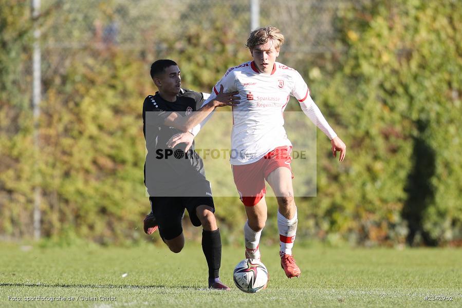 Alexander Nittnaus, KRE Sportpark, Würzburg, 09.10.2022, sport, action, BFV, Fussball, Oktober 2022, Saison 2022/2023, SSV, FWK, A-Junioren, U19 Bayernliga, SSV Jahn Regensburg, FC Würzburger Kickers - Bild-ID: 2342962